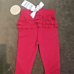 First Impressions Cherry Ruffle Leggings